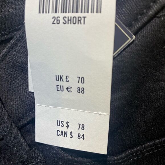 Abercrombie & Fitch Black Jeans Size 26 Short - Picture 4 of 4